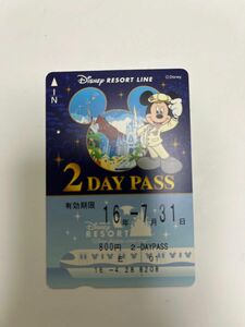 ディズニーリゾートライン　使用済み　2Day ミッキー　No2