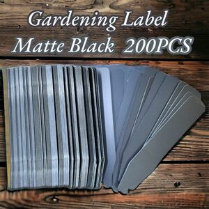 園芸ラベル200枚　マットブラック　園芸ラベル　プランツタグ　ネームラベル　GardeningLabel　Agave　