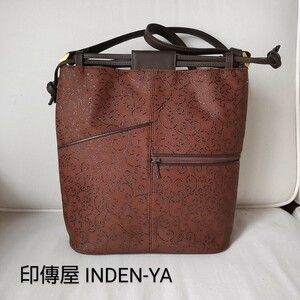 美品　印傳屋 INDEN-YA　ポシェット　ショルダーバッグ　日本製