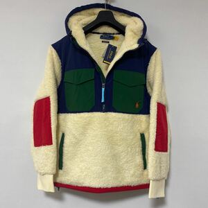 新品未使用品 ポロラルフローレン フリース フーディ L パーカー parka ボア プルオーバー ジャケット polo Ralph Laurenクレイジー