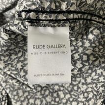 美品 ルードギャラリー 花柄 ウエスタン シャツ 2 rude gallery flower shirt black ブラック 黒_画像8