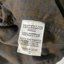 美品 テンダーロイン チェック ワーク シャツ S tenderloin work shirt チェーンステッチ_画像8