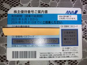 ANA　全日空　株主優待券　1~4枚　送料無料　有効期限2024年5月31日