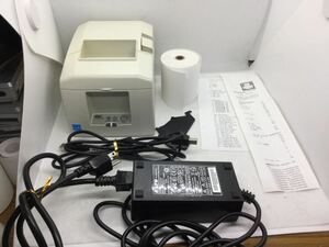 ◆0329) スター精密 サーマルレシートプリンタ TSP650Ⅱ アダプタ付