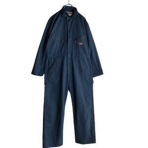 Dickies ディッキーズ つなぎ 長袖 モスブルー 42