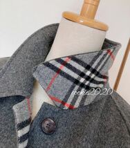 高級【未使用★カシミヤウールコート】BURBERRY、バーバリー、希少、美ライン、人気デザイン、ノバチェック_画像5