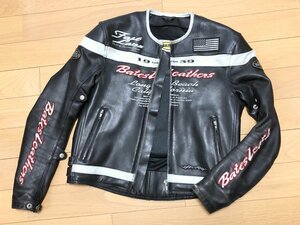 お買得■BATES ベイツ 本革 ライダース レザージャケット■Mサイズ