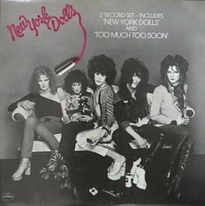 NEW YORK DILLS 'NEW YORK DOLLS' AND 'TOO MUCH TOO SOON' PRID-12 中古洋楽LPレコード
