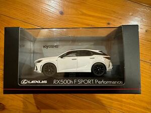 京商オリジナル 1/43 レクサス RX 500h F SPORT パフォーマンス ホワイトノーヴァガラスフレーク 完成品ダイキャストミニカー KS03917PFW