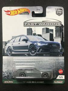 HotWheels PREMIUM カーカルチャー ファストワゴンズ ‘17 Audi RS6 AVANT 2017年式 アウディ RS6 アバント