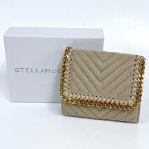 【73628BS】未使用・アウトレット処分品　STELLA McCARTNEY ステラマッカートニー　ファラベラ　スモール　折り財布　 431000 W70006_画像1