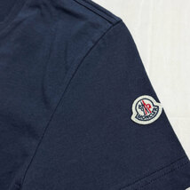 【73663BS】未使用・アウトレット処分品　MONCLER モンクレール　クルーネック 半袖 Tシャツ　8C73200 V8058　ネイビー　レディース L_画像3