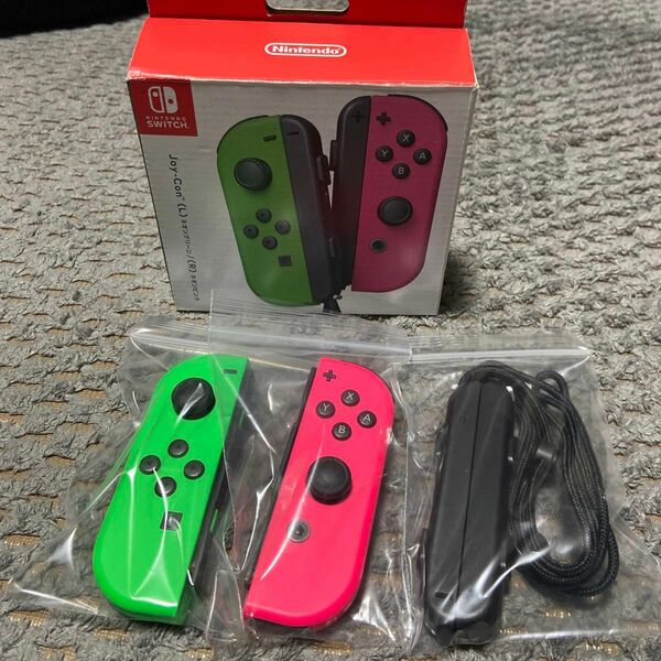 管理NO⑥Joy-Con L ネオングリーン/ R ネオンピンク　正規品　分解メンテナンス済み