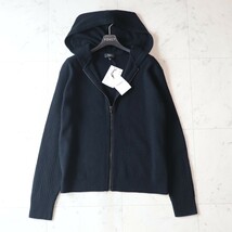 新品タグ付き★theory セオリー★春の羽織り★ウール100% 黒 パーカー size M_画像1