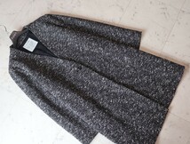 極美品★レリアン Leilian ネミカ★大きいサイズ13+ LL相当★春まで活躍★Italy製生地ツィード コート ハレの日にも_画像2