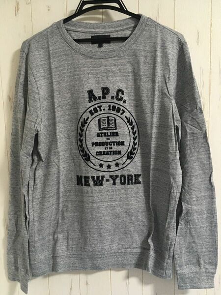 アーペーセー A.P.C カットソー　長袖　グレー