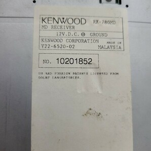 KENWOOD ケンウッド 1DIN MDデッキ RX-780MD 本体のみ 動作未確認ジャンクの画像4