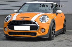 ミニ クーパー S F56 前期 フロント バンパー リップ スポイラー / アンダー スプリッター エプロン バンパー ディフューザー ハッチバック