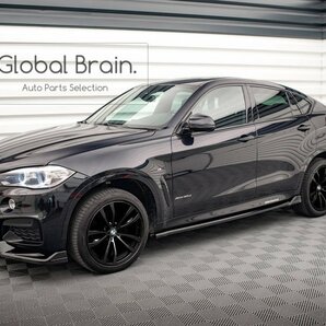 BMW X6 F16 Mスポーツ サイド スカート ディフューザー V2/ サイド スプリッター バンパー トリム アンダー カバー カナード エアロの画像1