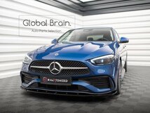 メルセデスベンツ Cクラス W206 S206 AMGライン フロント リップ スポイラー V2/バンパー ディフューザー エプロン カナード フロント_画像1