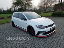 フォルクスワーゲン ゴルフ7 GTI クラブスポーツ フロント リップ スポイラー / フロント スプリッター バンパー エプロン ディフューザー_画像1