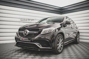 即納 メルセデスベンツ GLE63 クーペ C292/ W166 AMG フロント リップ スポイラー V1 / フロント スプリッタ― バンパー ディフューザー