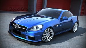 メルセデスベンツ SLK R172 SLK55 フロント リップ スポイラー/ バンパー スプリッター アンダー ディフューザー カバー カナード エアロ