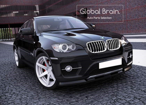 BMW X6 E71 E72 フロント リップ スプリッター スポイラー/ エプロン バンパー ディフューザー スカート エアロ フラップ