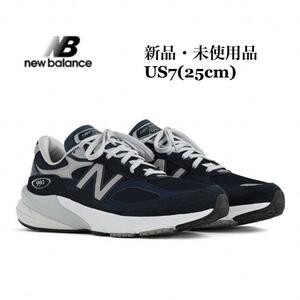 NEWBALANCE ニューバランス M990NV6 990V6 ネイビー メンズスニーカー US7