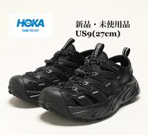 HOKA ONE ONE ホカオネオネ HOPARA ホパラ ブラック キャッスルロック サンダル メンズ アウトドア レジャー US9_画像1