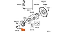 廃版 未使用 純正 三菱 プーリー クランクシャフト ランサーエボリューション ランエボ4 5 6 7 8 9 CN9A CP9A CT9A LANCER EVO CRANKSHAFT_画像2