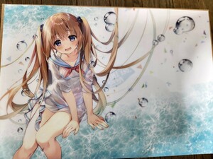 すいみゃ・新作版画展・A４サイズ・非売品・クリアポスター