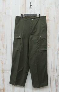 1950'S VINTAGE EUROPE古着 デッドストック＊オランダ軍 KL＊フィールドパンツ カーゴパンツ ダブルフェイス バックサテン A.M.SEYNAEVE 