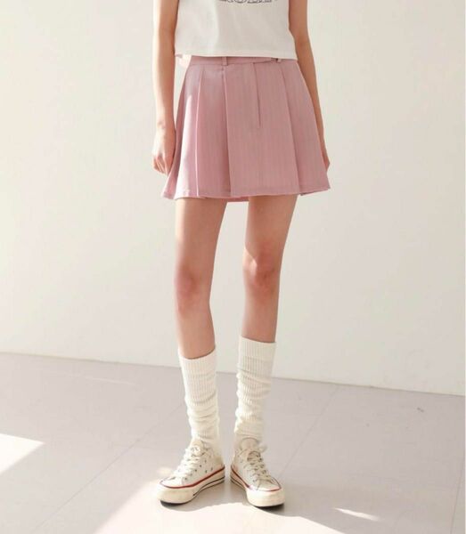 by muni:r 韓国　ピンク　スカート　韓国ファッション