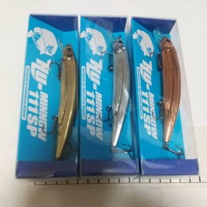 限定カラー　ハイドアップ HU-MINNOW 111SP 金・銀・銅 3本セット HUミノー　