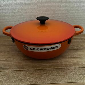 新品●LeCreuset ル クルーゼ マルミット 22cm オレンジ