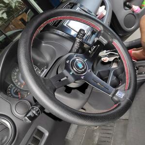 * new goods *NARDI* steering gear sport steering wheel high quality car steering wheel PVC leather 340mm 14 -inch race drift steering gear 