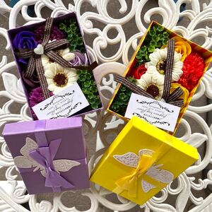  profit set Mother's Day Respect-for-the-Aged Day Holiday . birthday, memory day, all sorts celebration . decoration color fading not . flower soap flower box 2 piece set 