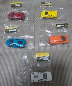 ランボルギーニ・ミニチュアコレクション　6種セット　カウンタックLP400、カウンタックLP500S、ムルシエラゴ、ガヤルド　ミニカー