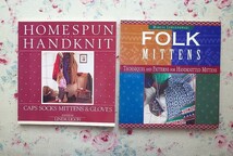 52282/洋書 編み物 手芸本 4冊セット Folk Mittens Homespun Handknit 手織り 手編み キャップ ソックス ミトン 手袋 エストニア レース編_画像5