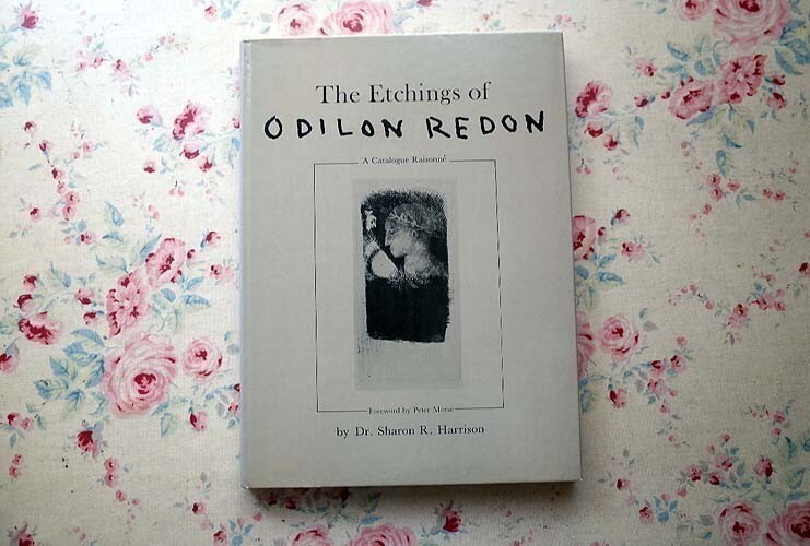 45555 / Odilon Redon Etchings كتالوج Raisonne Etchings of Odilon Redon كتالوج Raisonne 1986 طباعة مجموعة فنية رمزية فرنسية, تلوين, كتاب فن, مجموعة من الأعمال, أعمال كاملة, كتالوج رايسوني