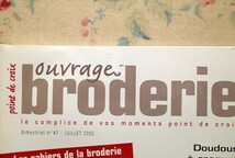 45084/Ouvrages Broderie Point de Croix 4冊セット フランスの刺繍・クロスステッチ マガジン 刺しゅう 花 フローラル 季節のモチーフ_画像9