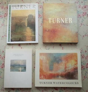 Art hand Auction 51381/William Turner-Katalog und andere 4-bändige Reihe Turner-Aquarelle in der Tate Gallery Turner and British Watercolours Exhibition Painting Techniques of the Masters, Malerei, Kunstbuch, Sammlung von Werken, Illustrierter Katalog