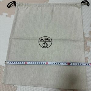 ⑧37.5×44 HERMES エルメス　保存袋　巾着袋　バック袋 袋 布袋 付属品 巾着布袋 ヘリンボーン 