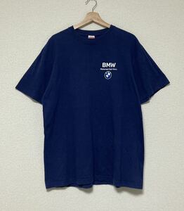 BMW tシャツ TEE XL ロゴ プリント 半袖 national rally 2022 motorrad club japan ネイビー 紺