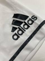 新品 adidas アディダス M プラクティスシャツ 半袖 tシャツ TEE ロゴ プリント ホワイト 白 未使用_画像5