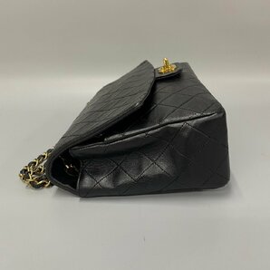 1円 極 美品 シール有 1番台 CHANEL シャネル マトラッセ Wチェーン 27cm ラムスキン レザー ハンドバッグ ショルダーバッグ 32644の画像5