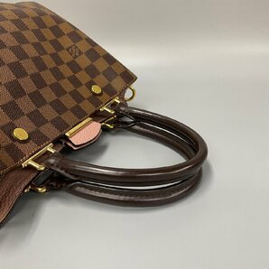 1円 極 美品 保存箱 保存袋付 LOUIS VUITTON ヴィトン ダミエ ブリタニー レザー 2way ハンドバッグ ショルダーバッグ ブラウン 56617の画像8