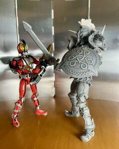 バンダイ　超合金　装着変身　仮面ライダー555 ブラスターフォーム　& S.H.Figuarts ホースオルフェノク（非合金）対決セット