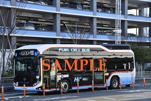 D-21[ bus photograph ]L version 2 sheets capital . express bus fuel battery bus 